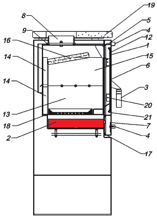 Fireplace Kasimir cendrier